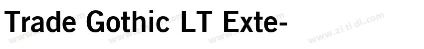 Trade Gothic LT Exte字体转换
